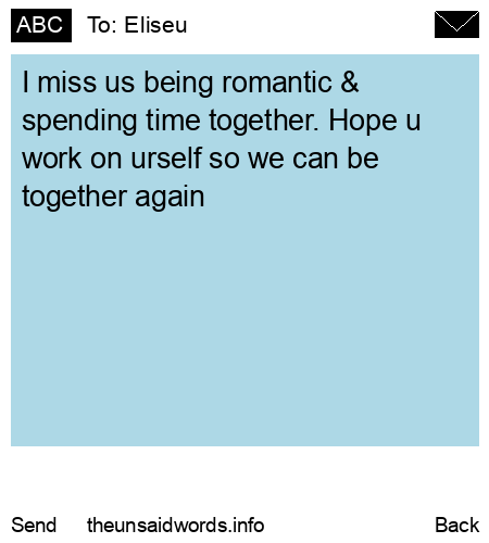 unsent message to Eliseu