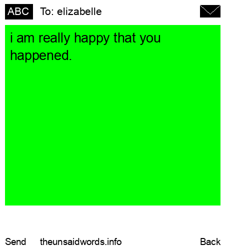 unsent message to elizabelle