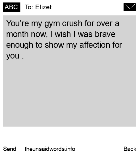 unsent message to Elizet