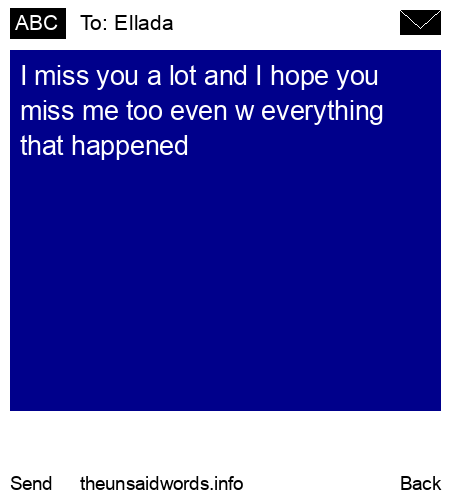 unsent message to Ellada 