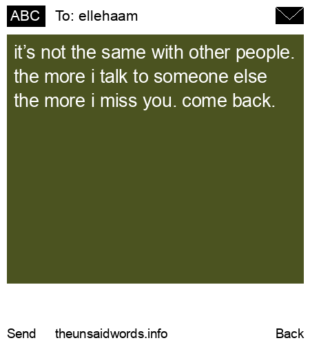 unsent message to ellehaam