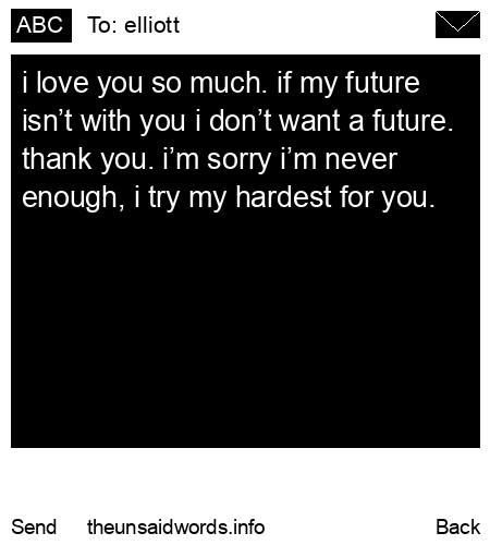 unsent message to elliott