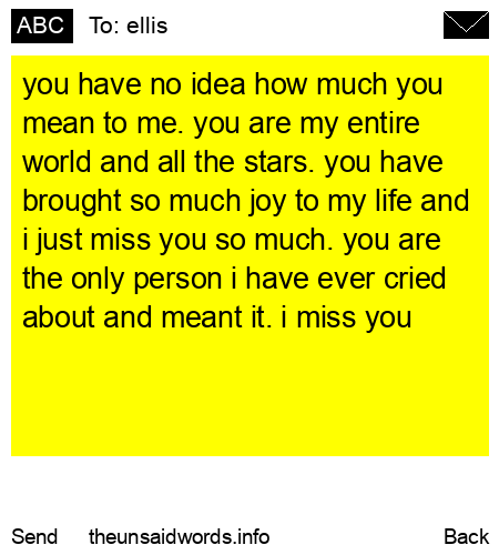 unsent message to ellis