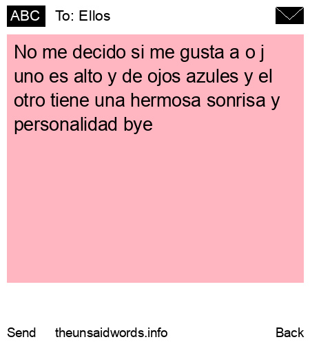 unsent message to Ellos