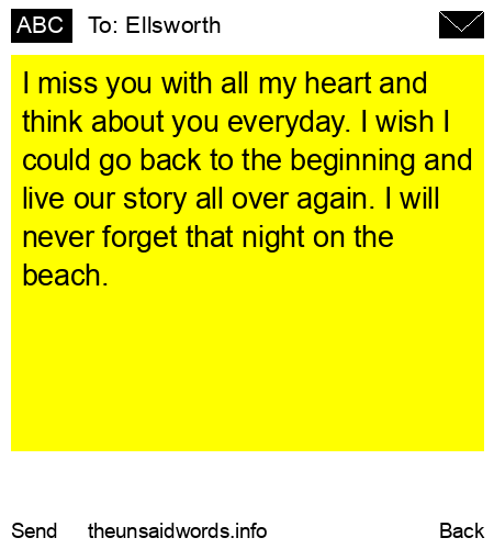unsent message to Ellsworth