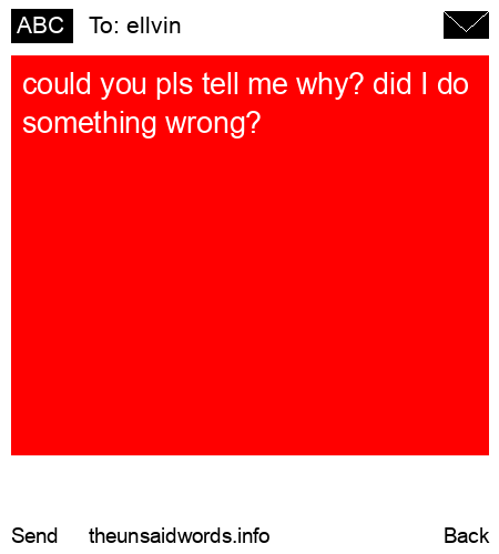 unsent message to ellvin