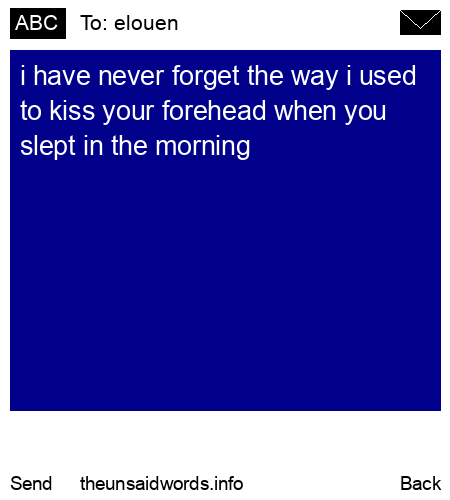 unsent message to elouen