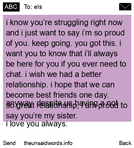 unsent message to els