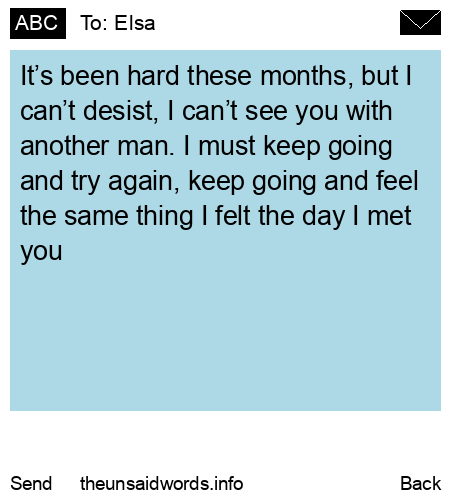 unsent message to Elsa