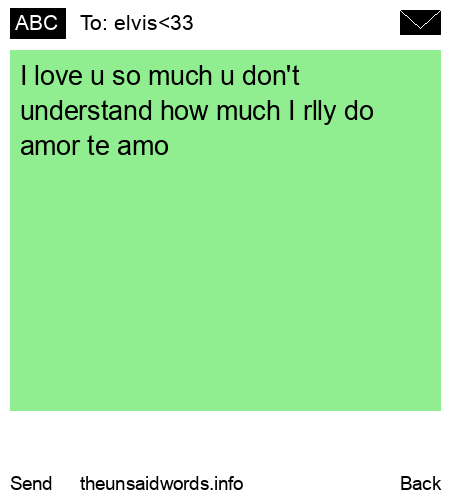 unsent message to elvis<33