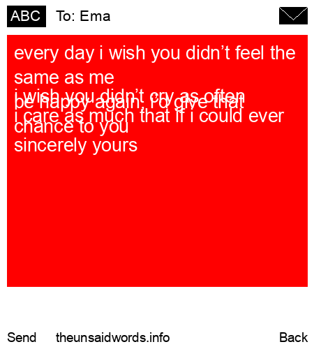 unsent message to Ema