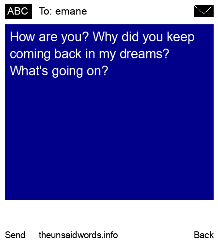 unsent message to emane