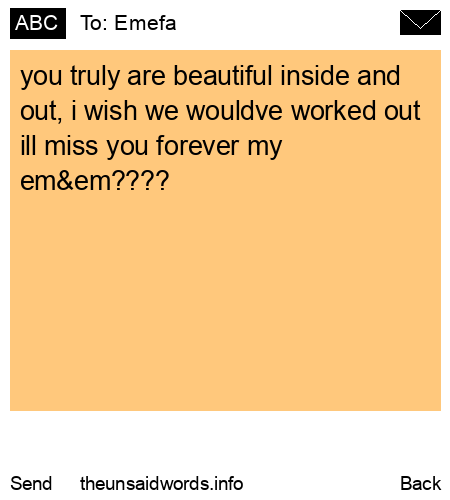 unsent message to Emefa