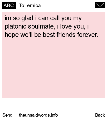 unsent message to emica