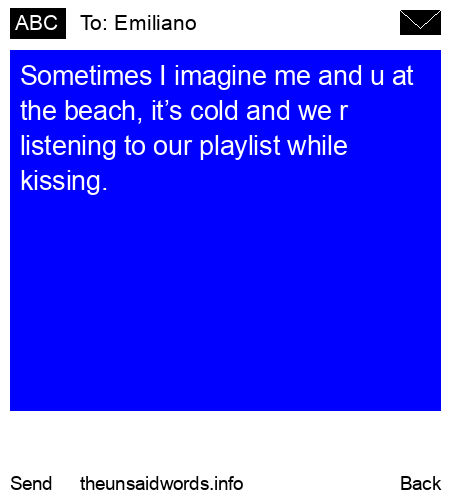 unsent message to Emiliano