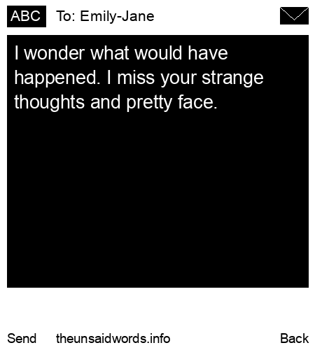 unsent message to Emily-Jane