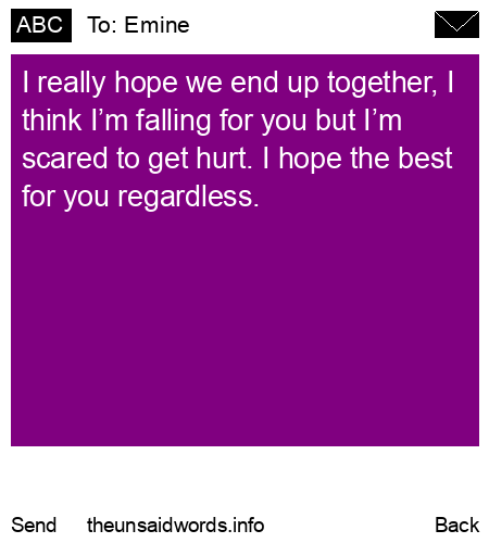 unsent message to Emine