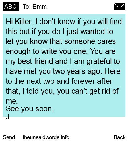 unsent message to Emm
