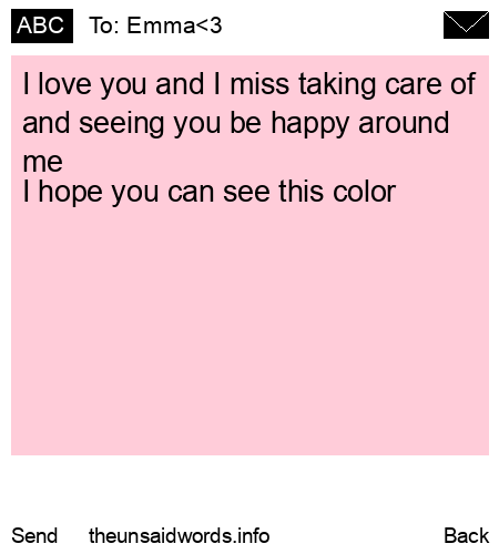 unsent message to Emma<3