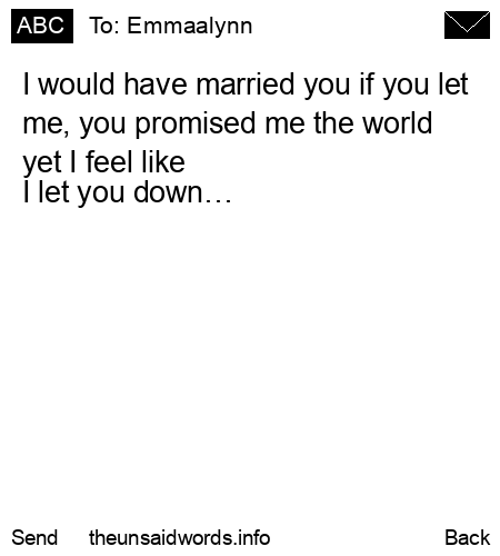 unsent message to Emmaalynn