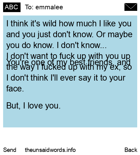 unsent message to emmalee