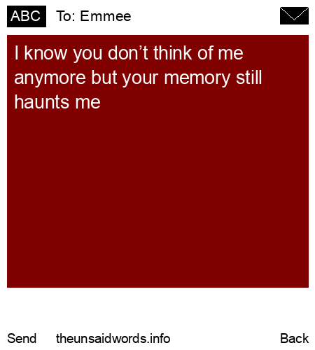 unsent message to Emmee 