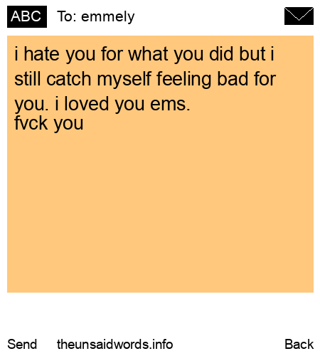 unsent message to emmely