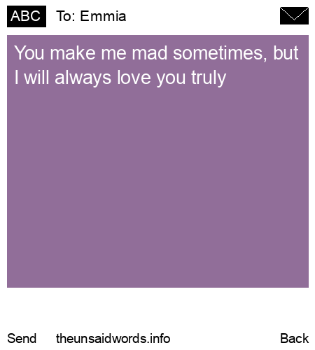 unsent message to Emmia