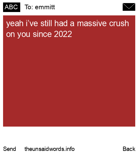 unsent message to emmitt