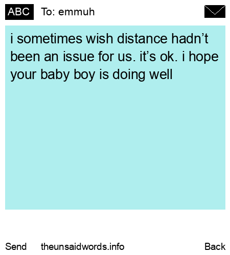 unsent message to emmuh