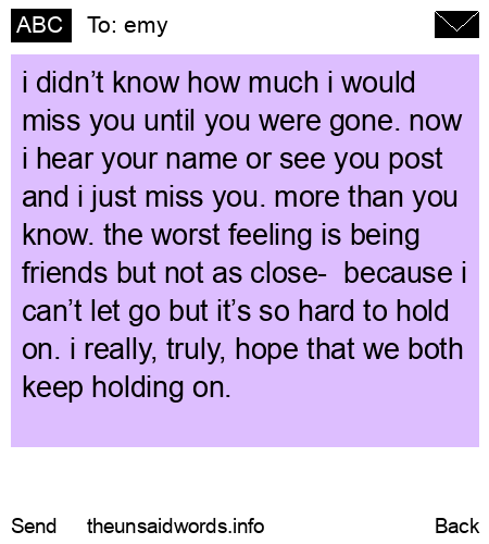 unsent message to emy