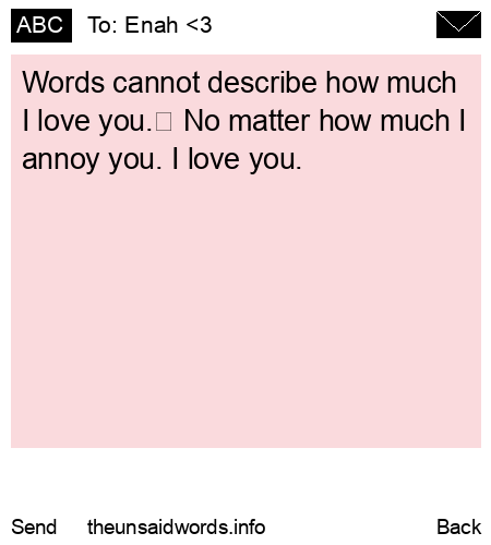 unsent message to Enah <3