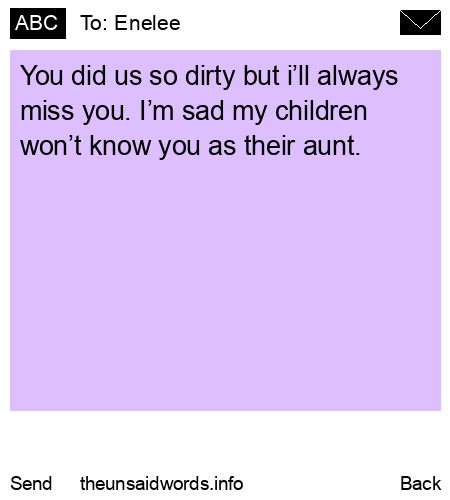 unsent message to Enelee