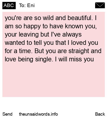unsent message to Eni
