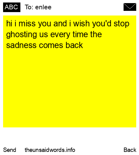 unsent message to enlee