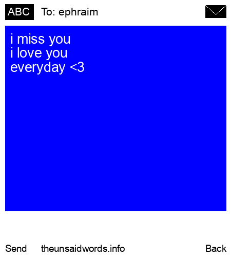 unsent message to ephraim