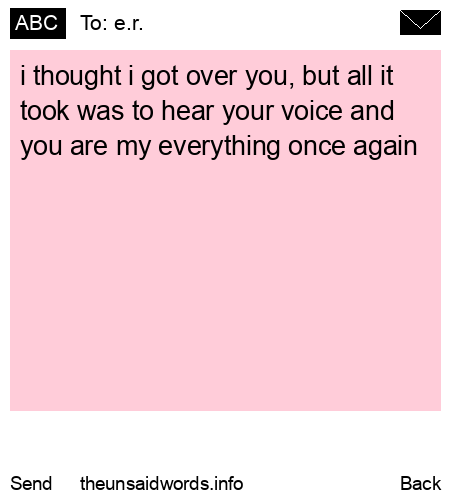 unsent message to e.r.