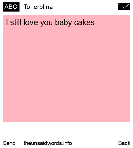 unsent message to erblina 