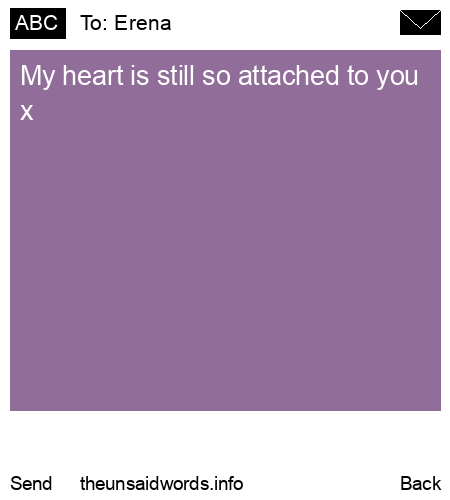 unsent message to Erena