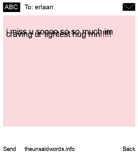 unsent message to erlaan