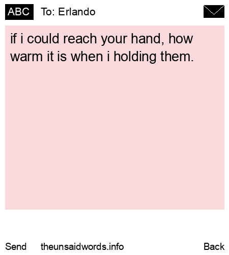 unsent message to Erlando