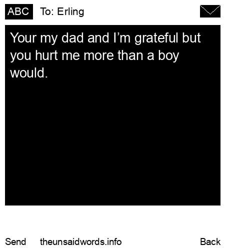 unsent message to Erling
