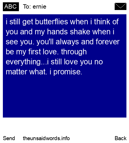 unsent message to ernie