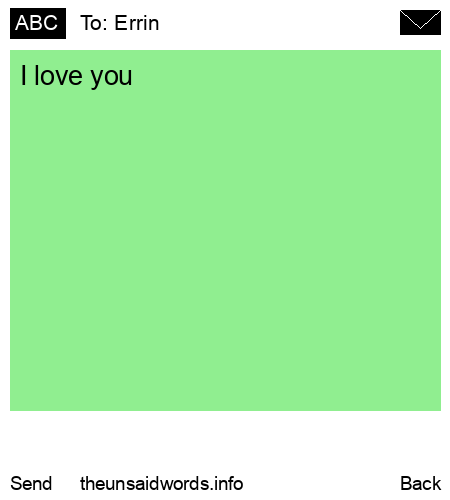 unsent message to Errin 