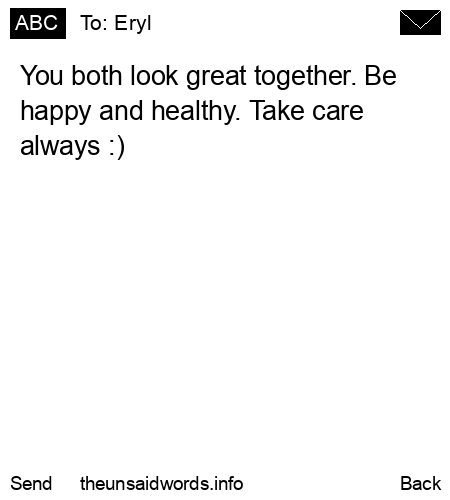 unsent message to Eryl 