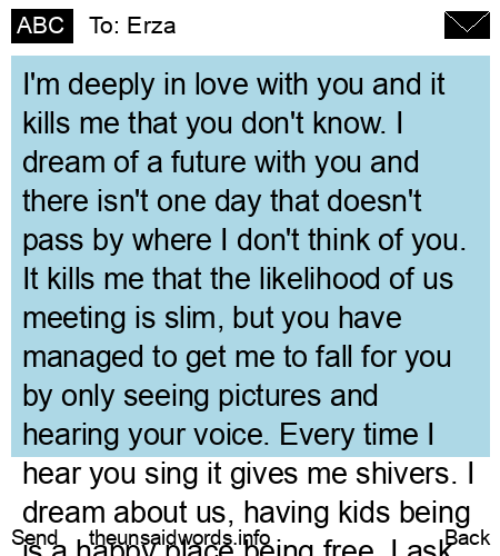 unsent message to Erza