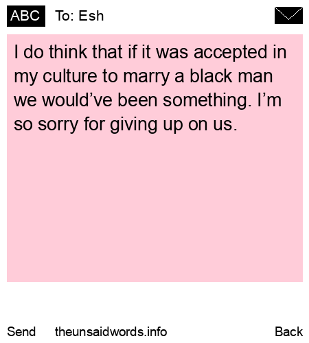 unsent message to Esh
