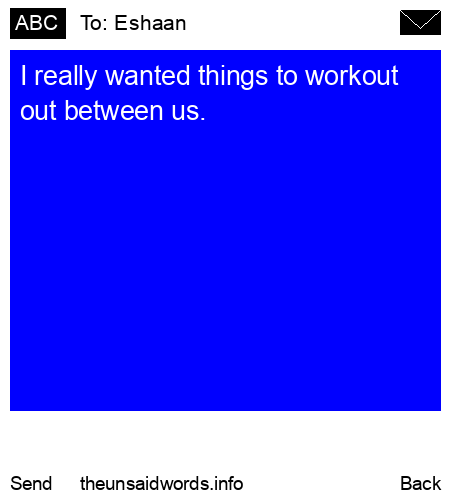 unsent message to Eshaan