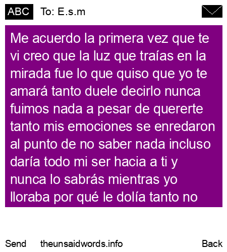 unsent message to E.s.m