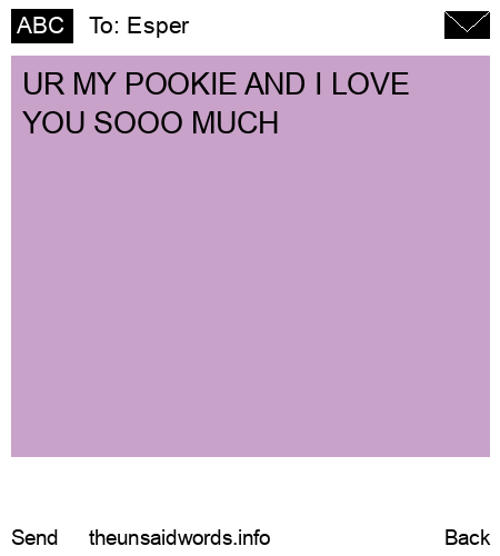 unsent message to Esper 